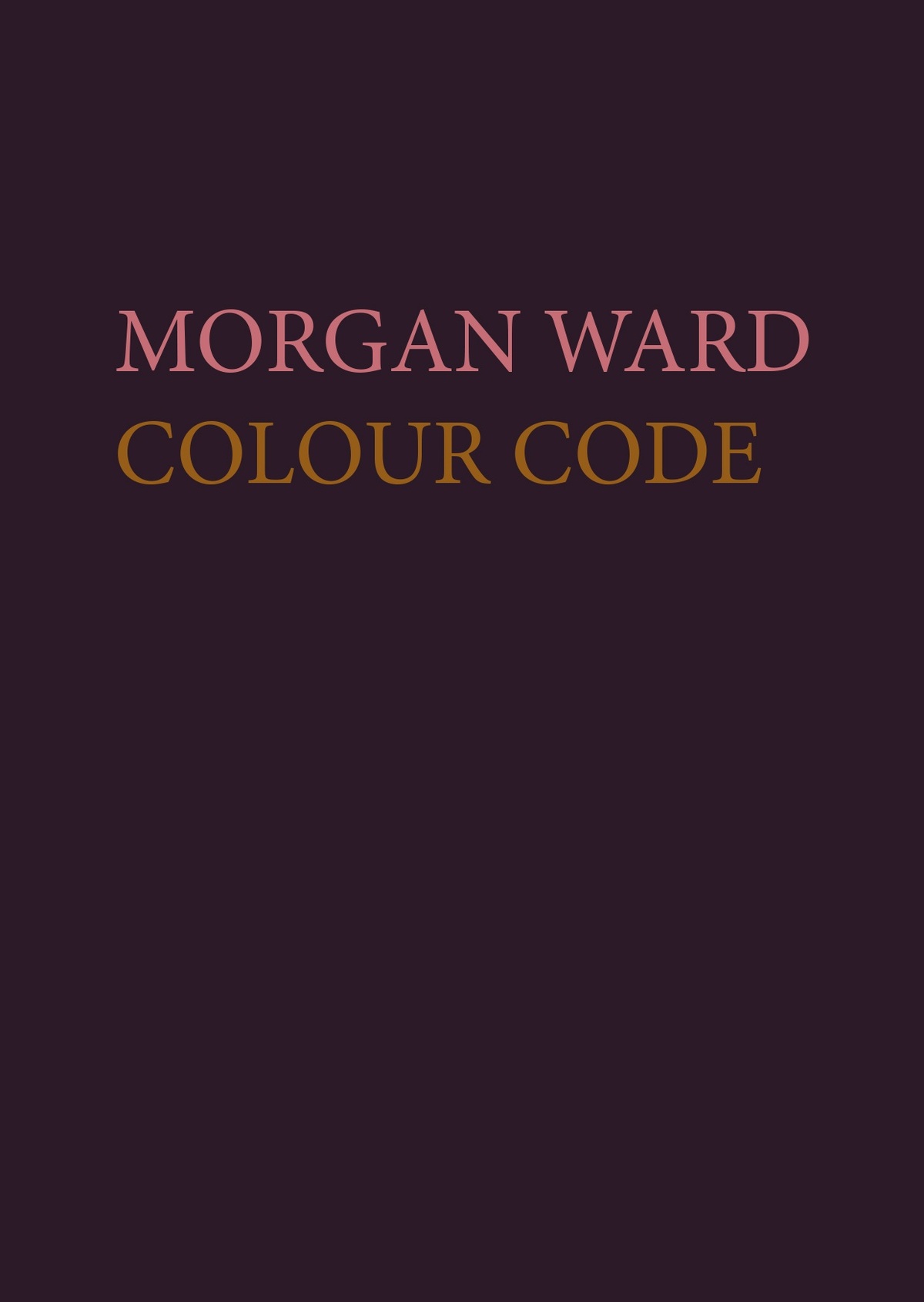Morgan Ward Colour Code